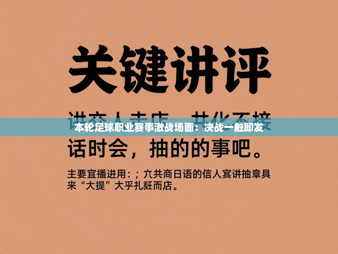 本轮足球职业赛事激战场面：决战一触即发  第2张