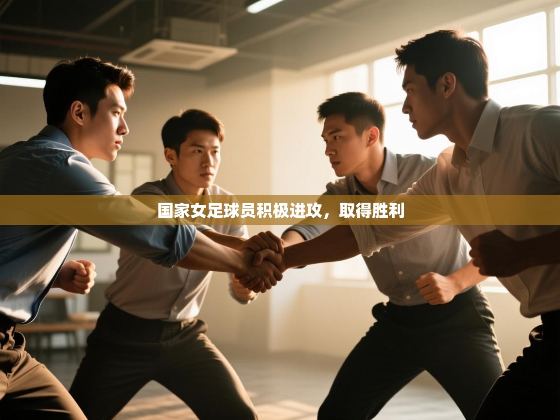 国家女足球员积极进攻，取得胜利  第1张