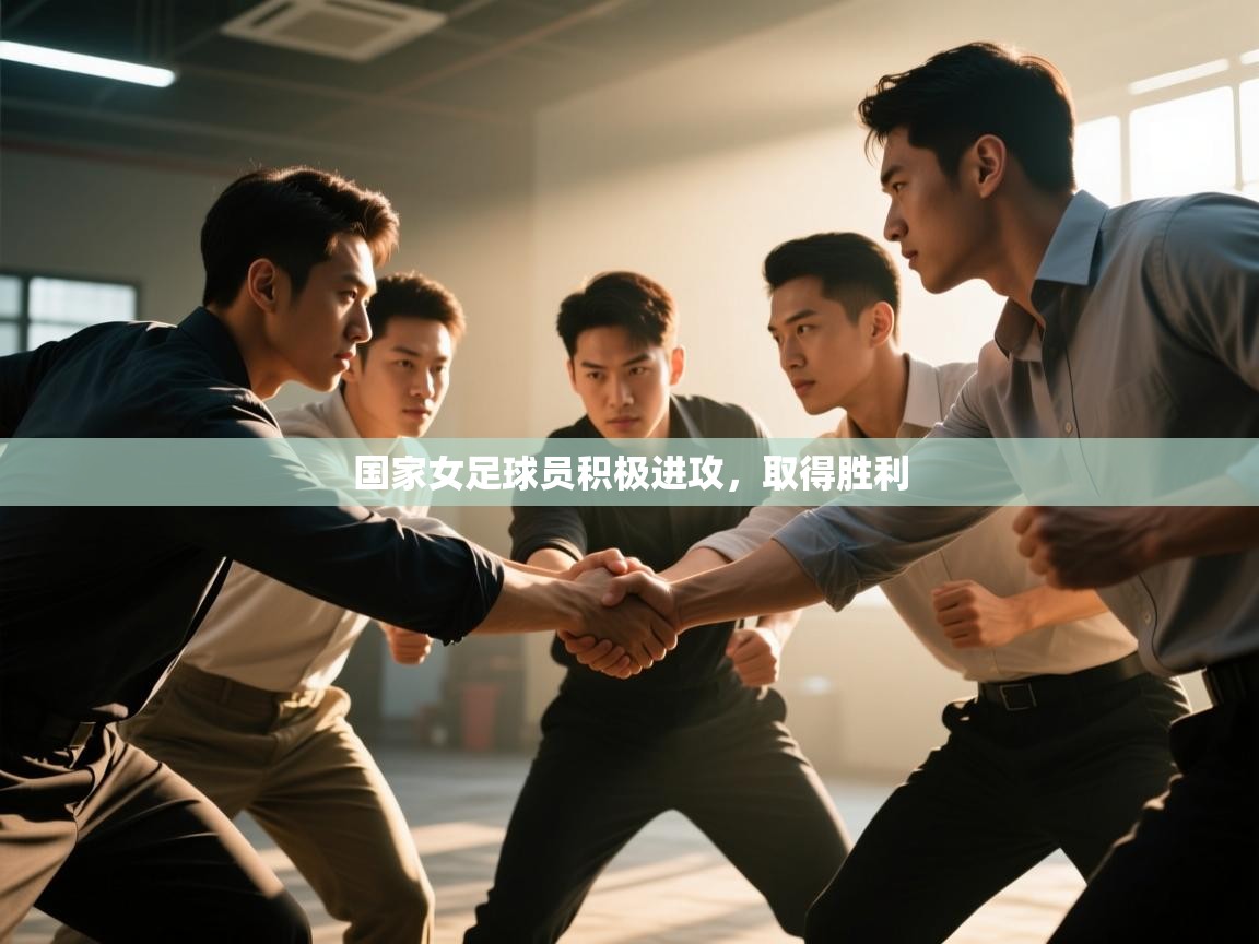 国家女足球员积极进攻，取得胜利  第2张